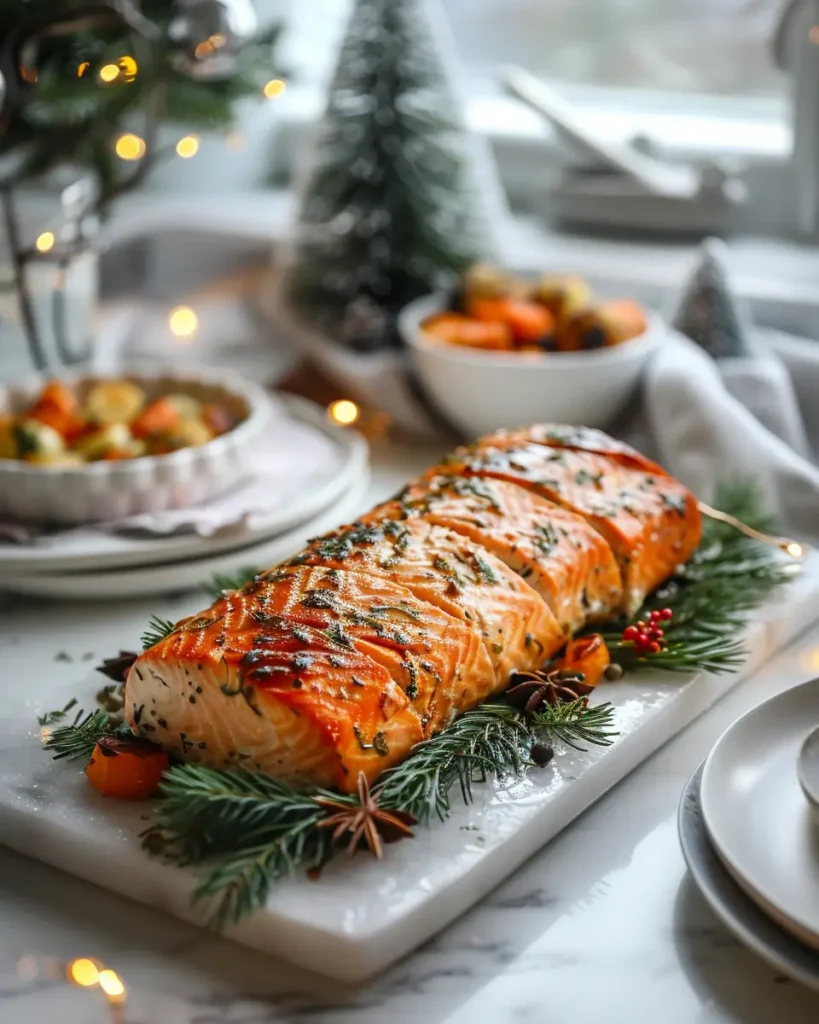 Serving Christmas Salmon Party Log Recipe Christmas Salmon Party Log Recipe