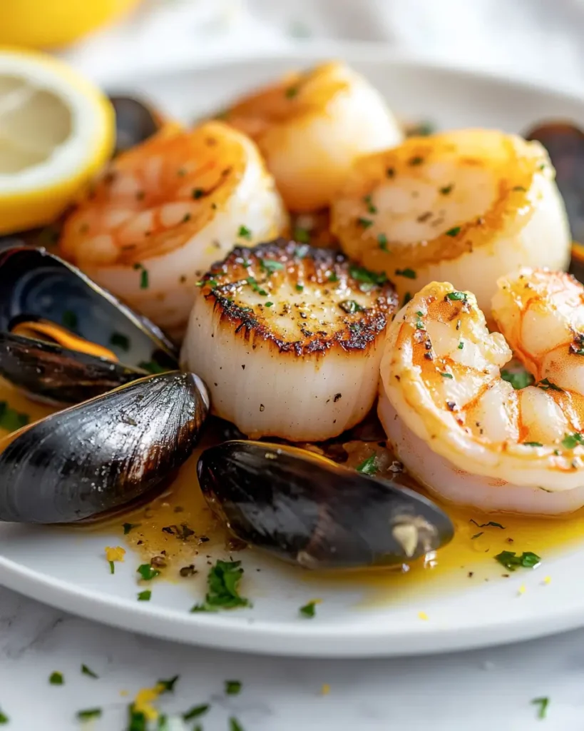 Seven Fishes for an Italian Christmas Eve Appetizer serving Seven Fishes for an Italian Christmas Eve Appetizer