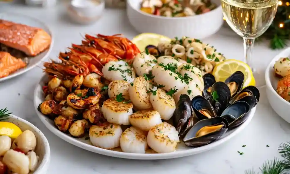 Seven Fishes for an Italian Christmas Eve Appetizer Kismetrecipes