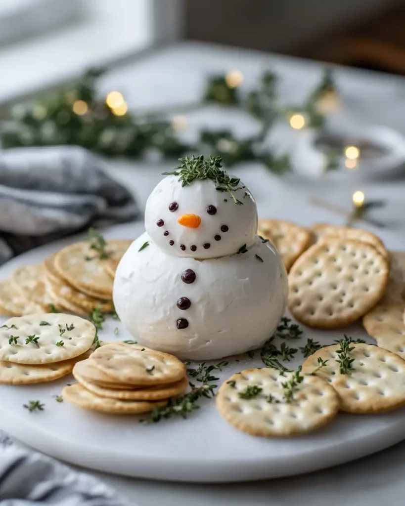 Snowman Cheese Ball Recipe Snowman Cheese Ball Recipe