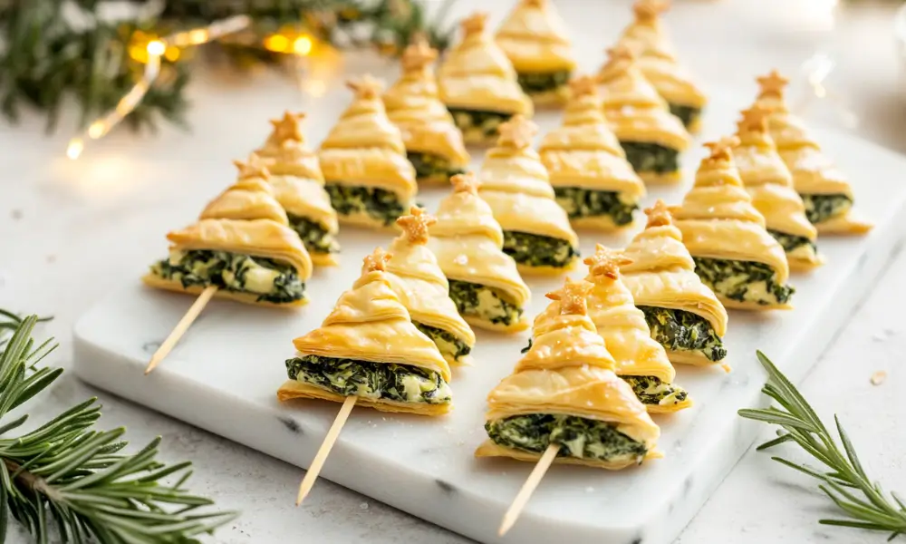Spinach Artichoke Christmas Tree Skewers 2 Spinach Artichoke Christmas Tree Skewers