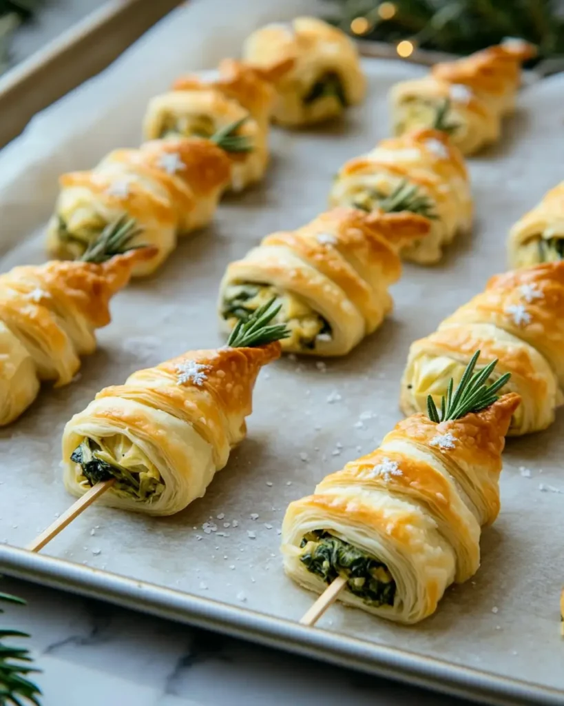Spinach Artichoke Christmas Tree Skewers recipe Spinach Artichoke Christmas Tree Skewers