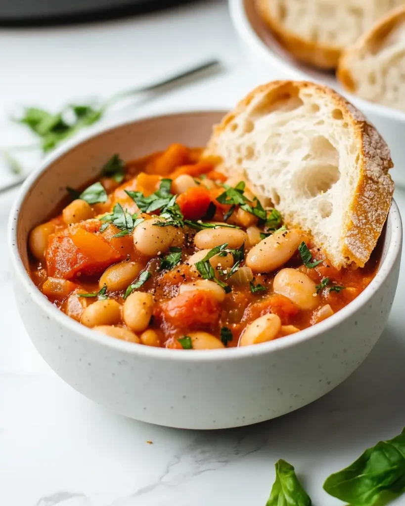 Vegan Tomato White Bean Stew Vegan Tomato White Bean Stew