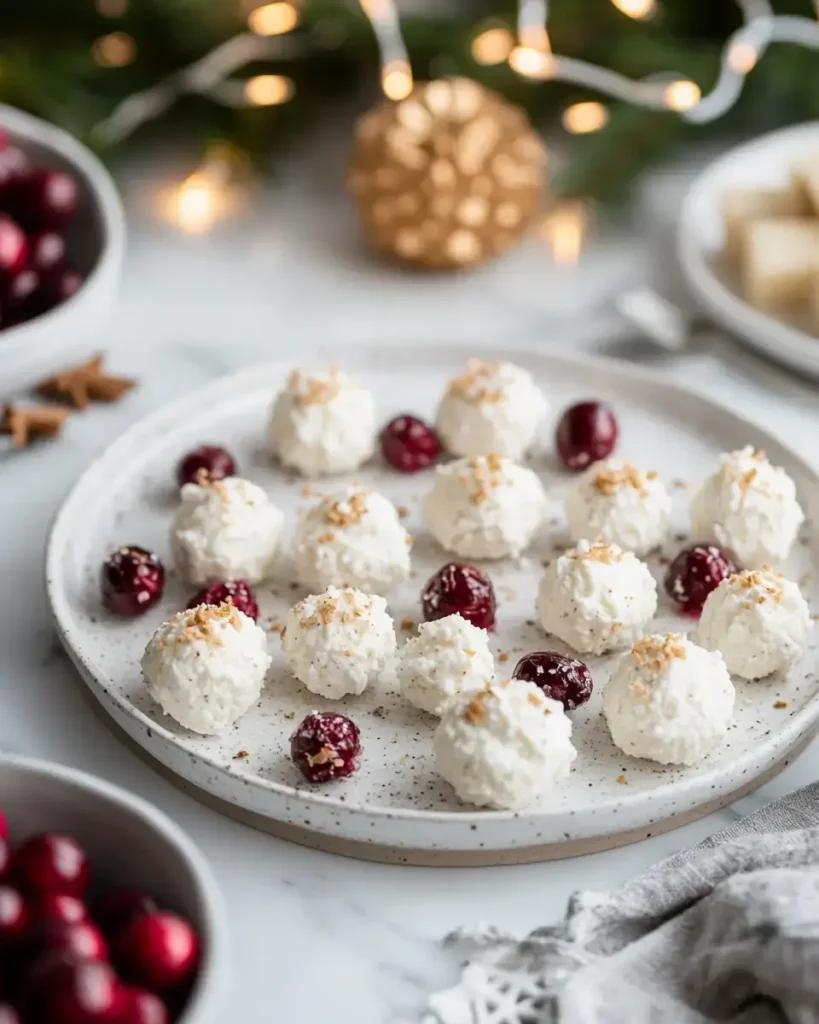 Whipped Goat Cheese Snowballs with Pistachios Whipped Goat Cheese Snowballs with Pistachios