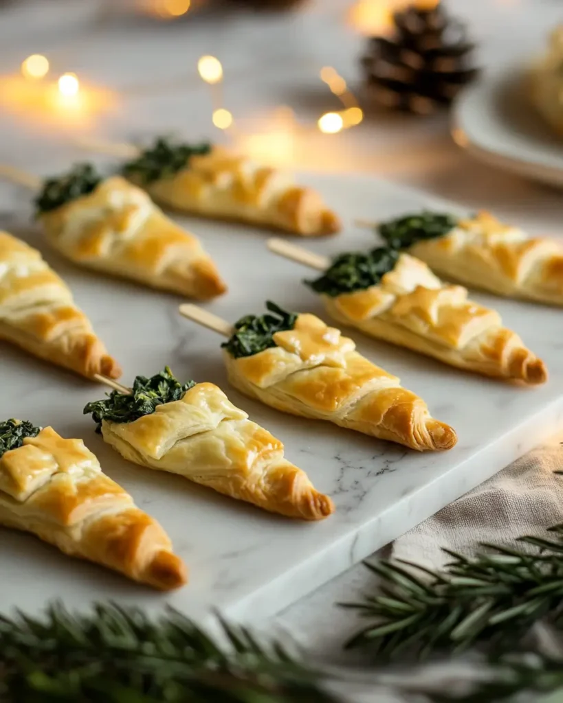 e Spinach Artichoke Christmas Tree Skewers