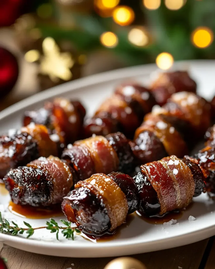 easy Beef Bacon Wrapped Dates with Hot Honey Sea Salt Beef Bacon Wrapped Dates with Hot Honey & Sea Salt