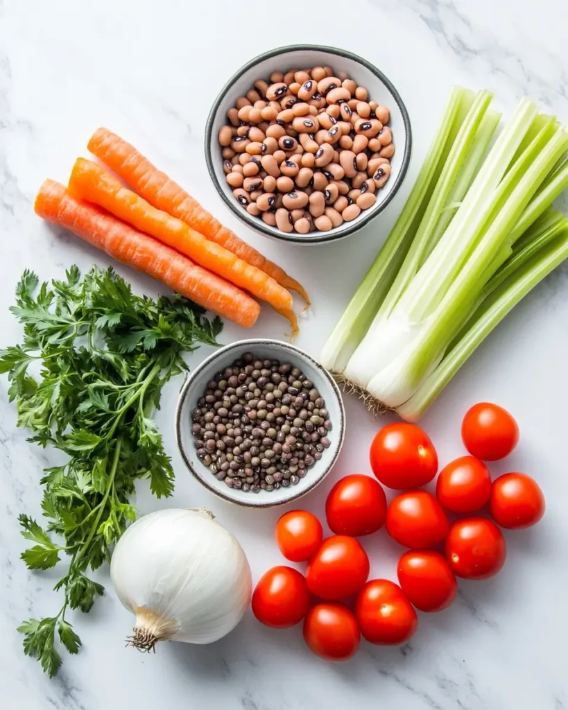 ingredient for Black Eyed Pea Soup Recipe for a Healthy Meal Black Eyed Pea Soup Recipe