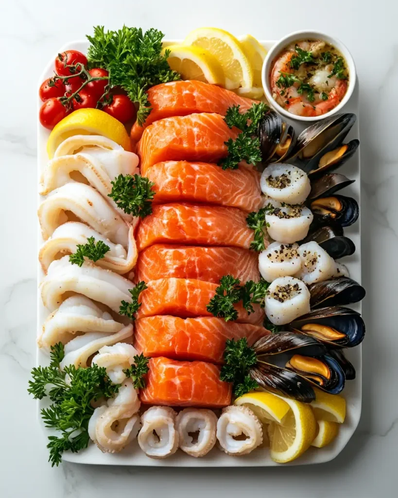 ingredient for Seven Fishes for an Italian Christmas Eve Appetizer Seven Fishes for an Italian Christmas Eve Appetizer