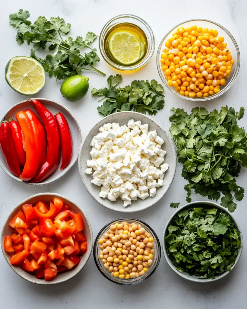 ingredient for Spicy Southwest Black Eyed Pea Salad Spicy Southwest Black Eyed Pea Salad