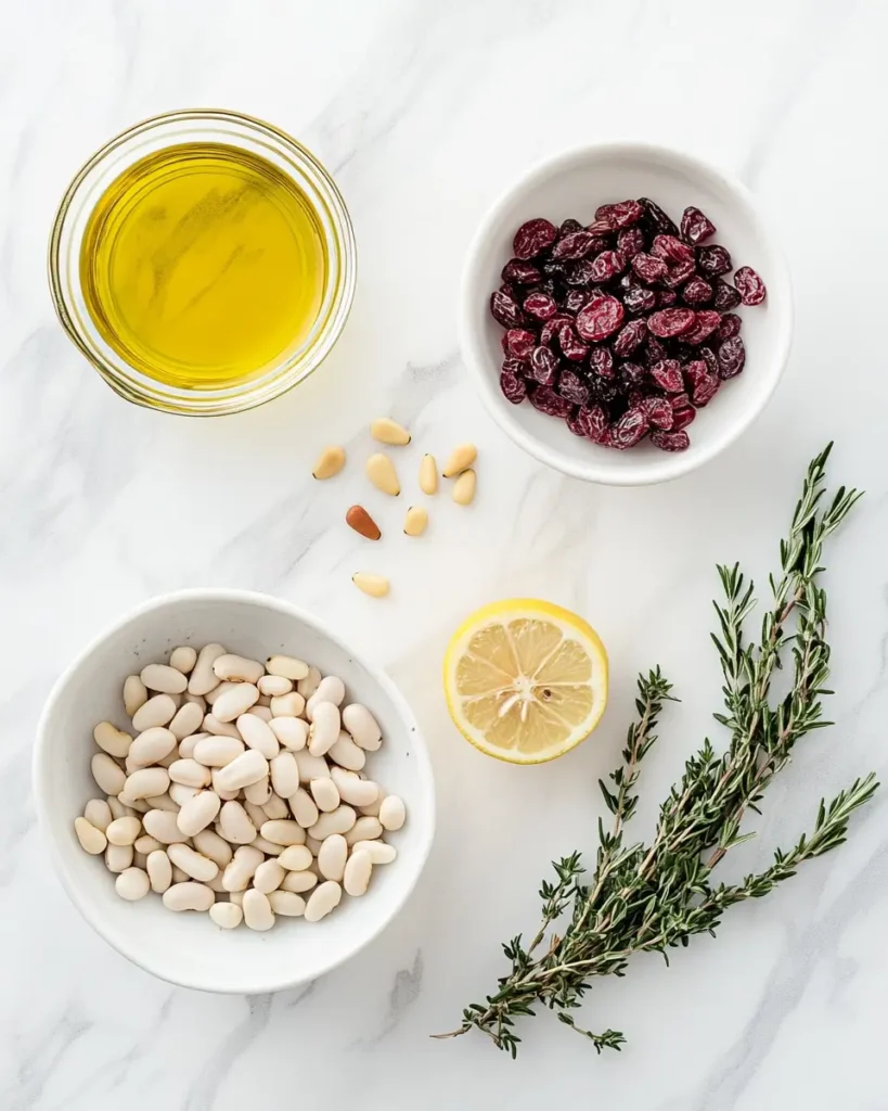 ingredient for White Bean with Cranberries Holiday Appetizer White Bean with Cranberries Holiday Appetizer