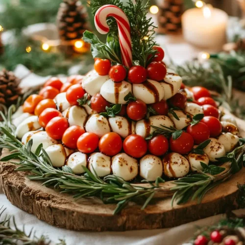 serv Candy Cane Caprese Board 1 Candy Cane Caprese Board