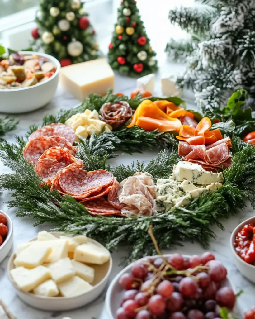 variation of Antipasto Christmas Wreath Antipasto Christmas Wreath