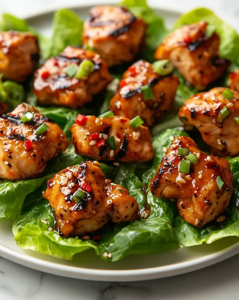 Barbecued Chinese Chicken Lettuce Wraps recipe Barbecued Chinese Chicken Lettuce Wraps