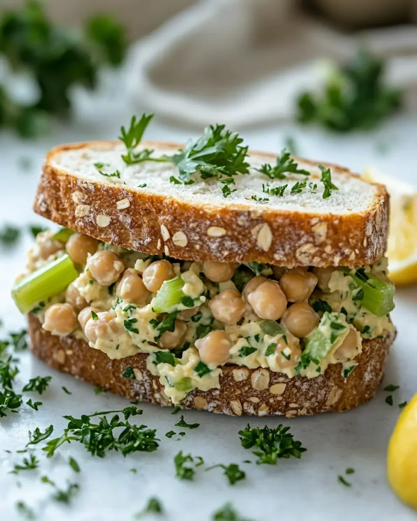 Chickpea Salad Sandwiches recipe Chickpea Salad Sandwiches