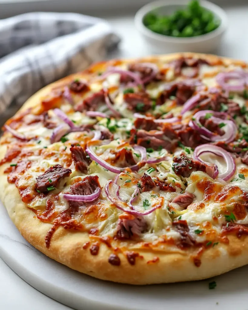 Corned Beef and Cabbage Pizza 2 Corned Beef and Cabbage Pizza
