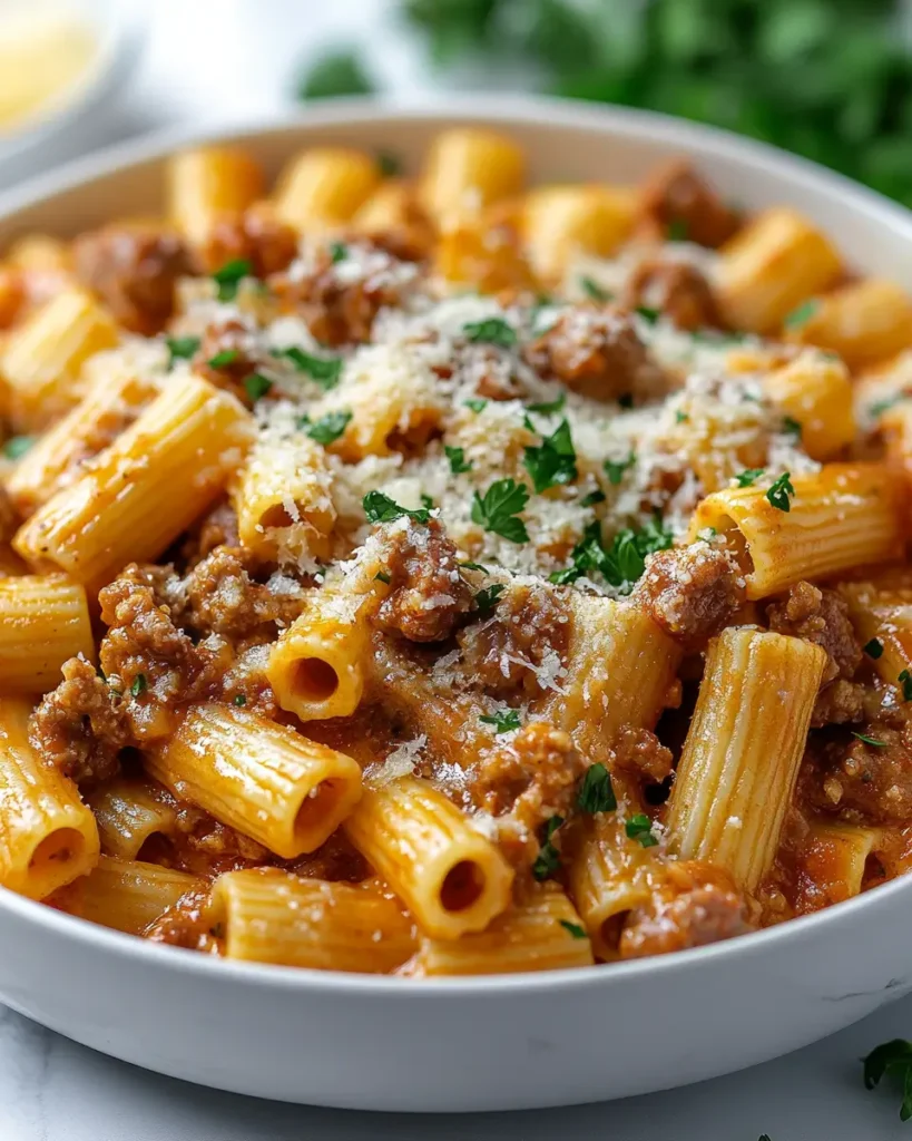 Creamy Italian Sausage Rigatoni Recipe Creamy Italian Sausage Rigatoni Recipe