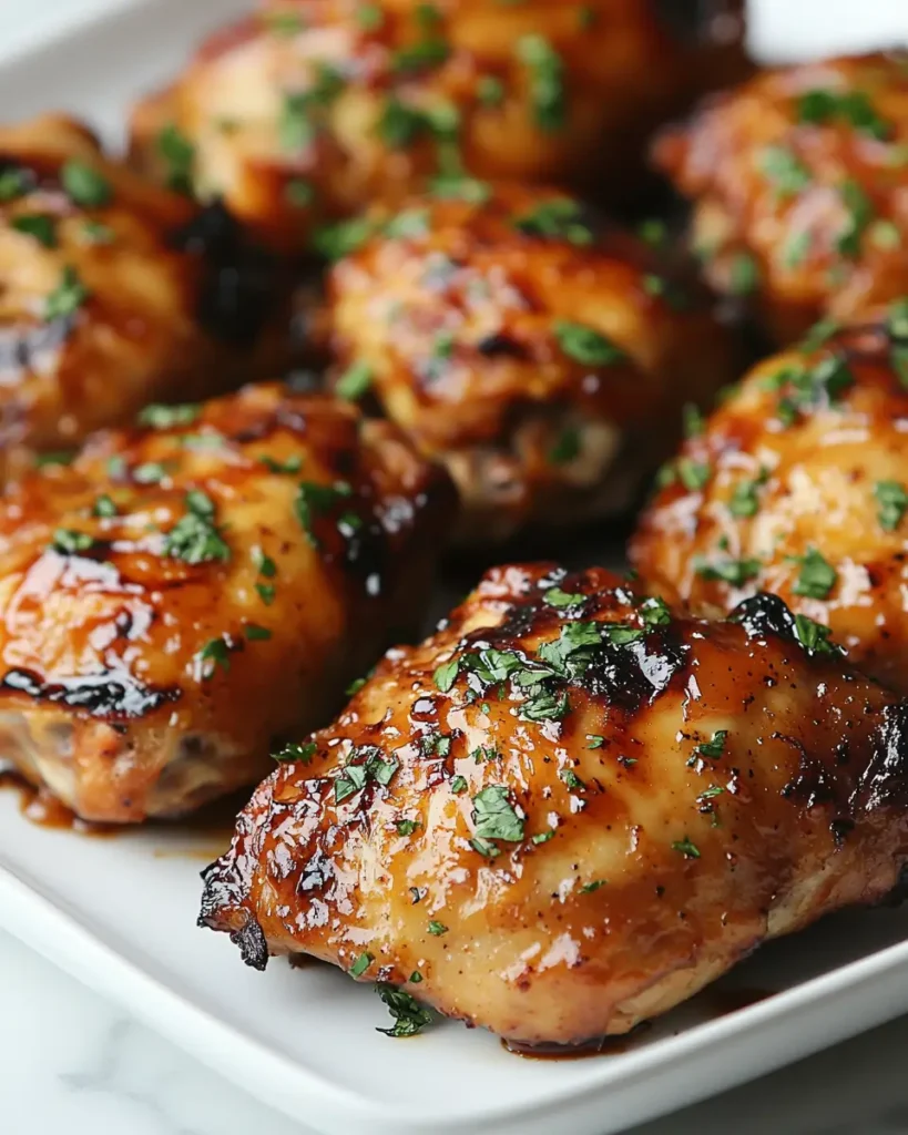 Easy Caramelized BBQ Chicken Thighs Recipes Easy Caramelized BBQ Chicken Thighs Recipe
