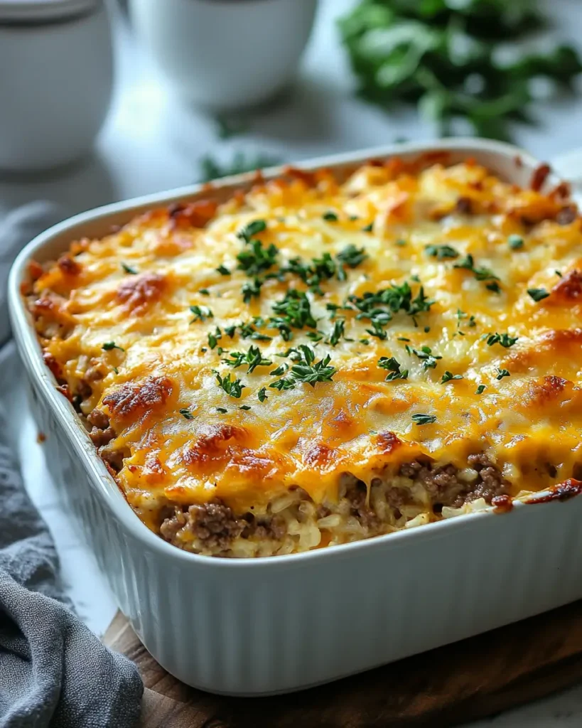 Easy Cheesy Easy Hamburger Rice Casserole Recipe Cheesy Easy Hamburger Rice Casserole Recipe