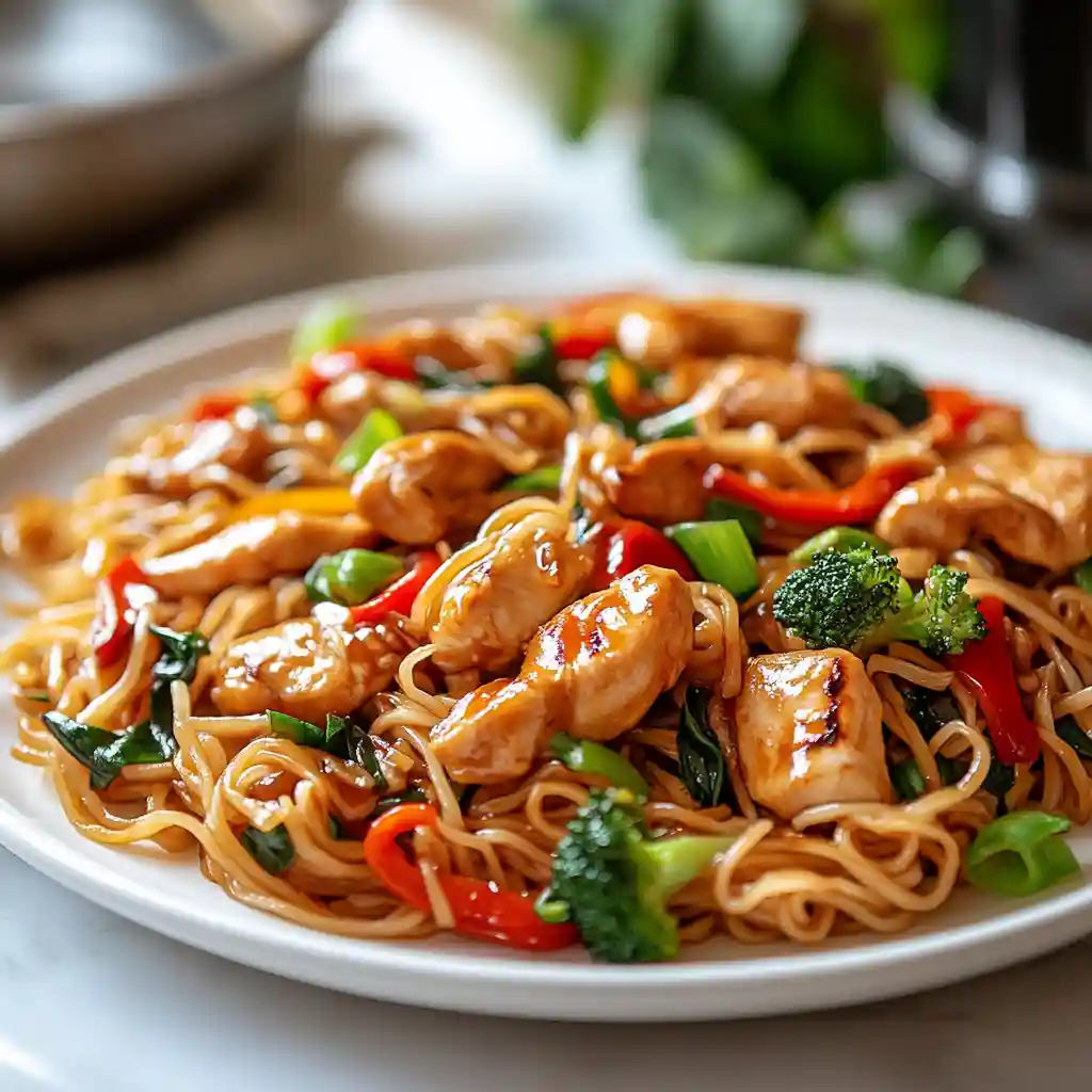 Easy Chicken Lo Mein Dinner Easy Chicken Lo Mein Dinner