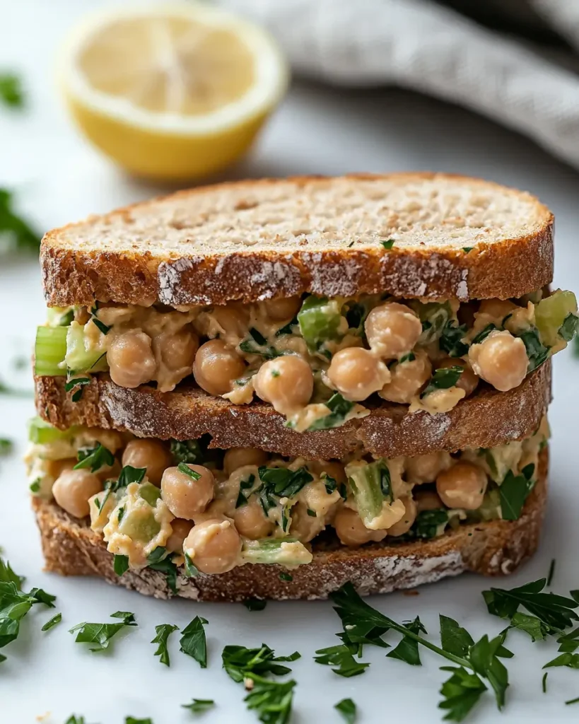 Easy Chickpea Salad Sandwiches Chickpea Salad Sandwiches