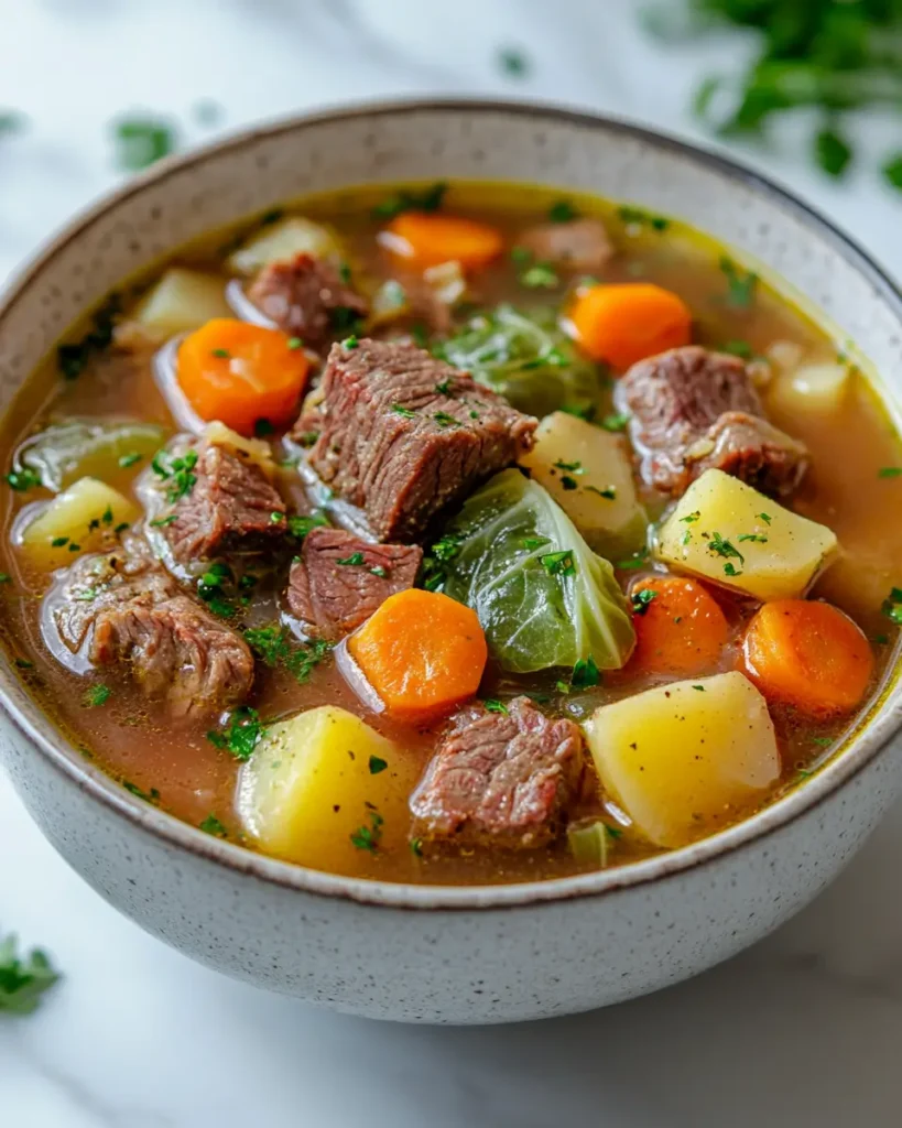 Easy Corned Beef and Cabbage Soup Recipe Corned Beef and Cabbage Soup Recipe