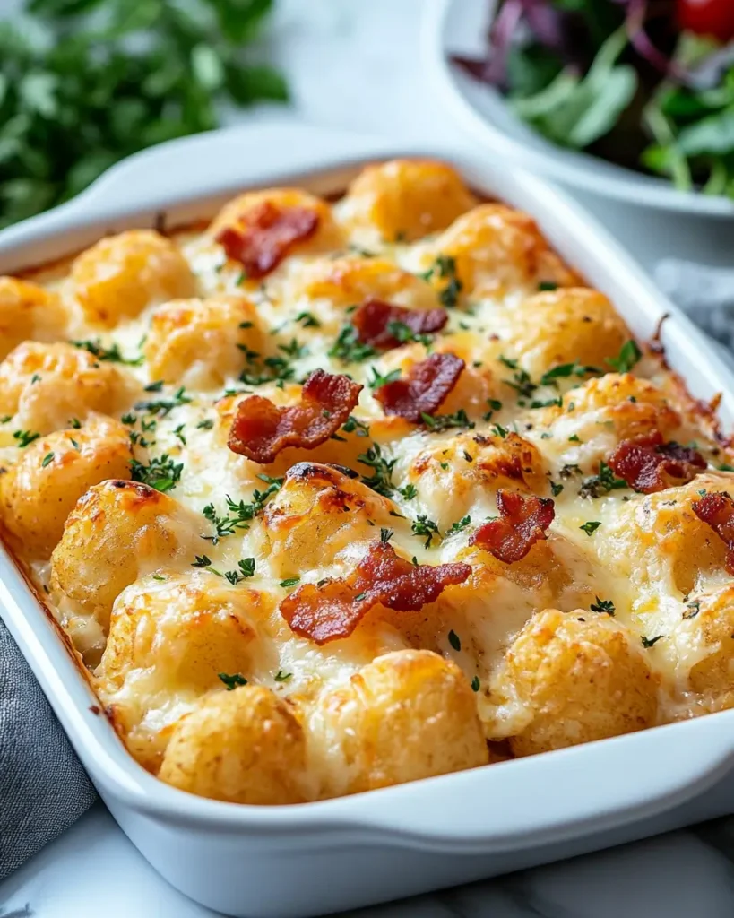 Easy Cracked Out Chicken Tater Tot Casserole Cracked Out Chicken Tater Tot Casserole