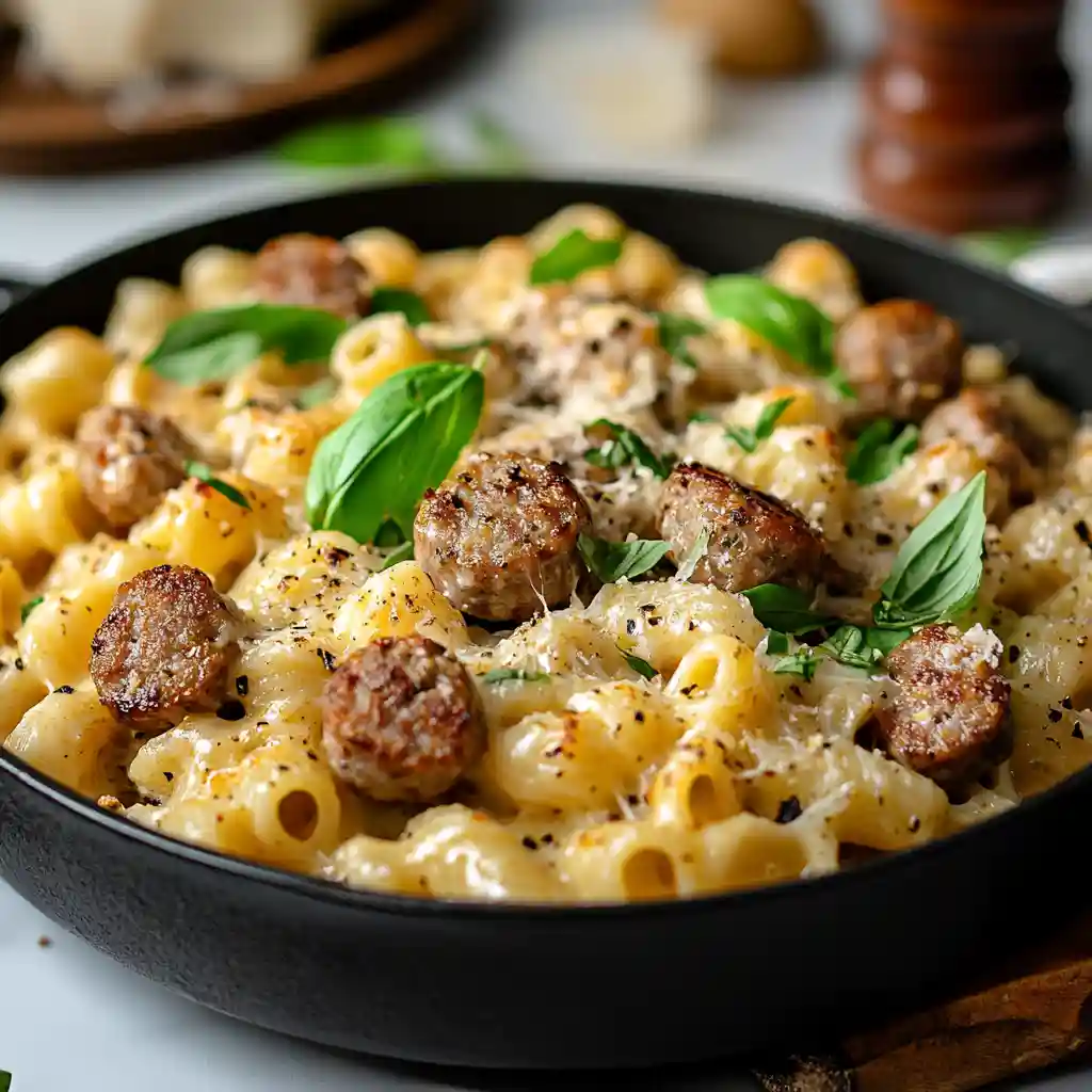 Easy Creamy Italian Sausage One Pan Pasta Creamy Italian Sausage One Pan Pasta
