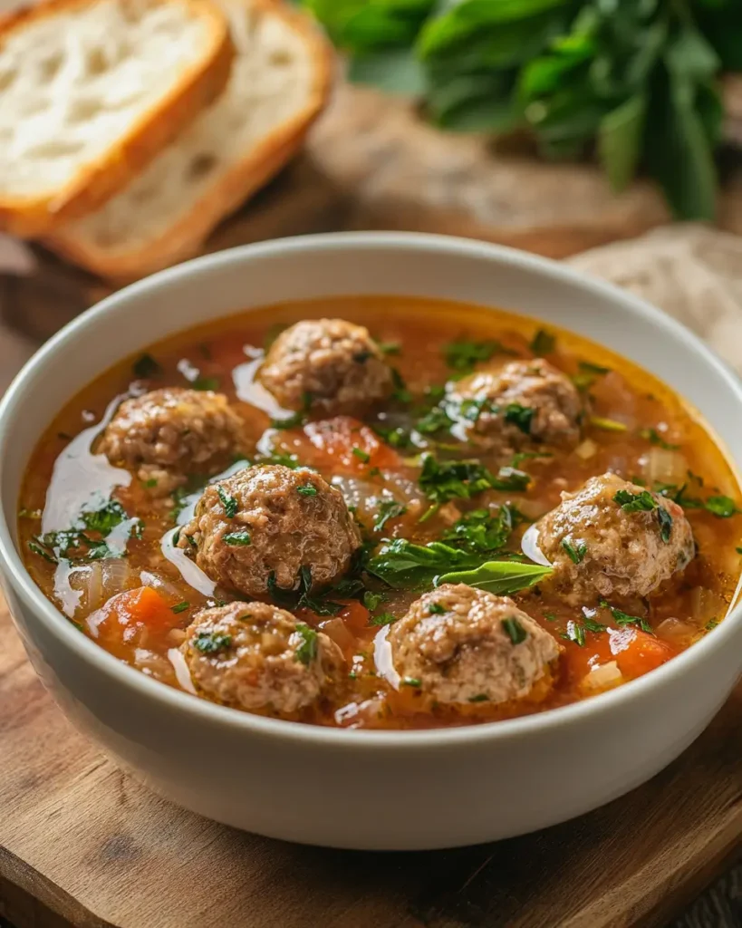 Easy Italian Meatball Soup Recipe Italian Meatball Soup Recipe