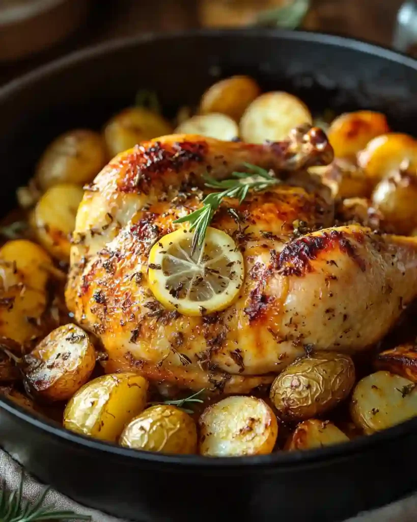 Easy Lemon Herb Pot Roast Chicken Recipe 1 Easy Lemon Herb Pot Roast Chicken Recipe