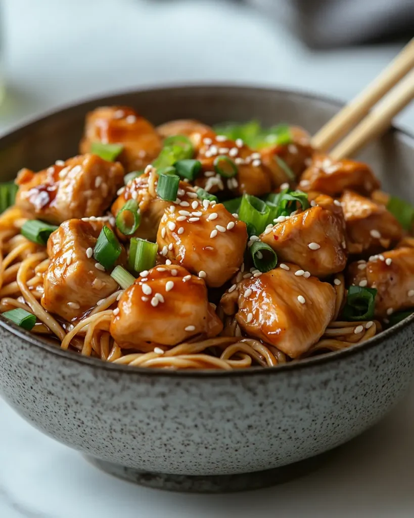 Easy Teriyaki Chicken with Sesame Noodles 2 Teriyaki Chicken with Sesame Noodles