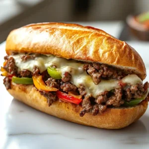 Ground Beef Philly Cheesesteaks and Sausage Ground Beef Philly Cheesesteaks and Sausage