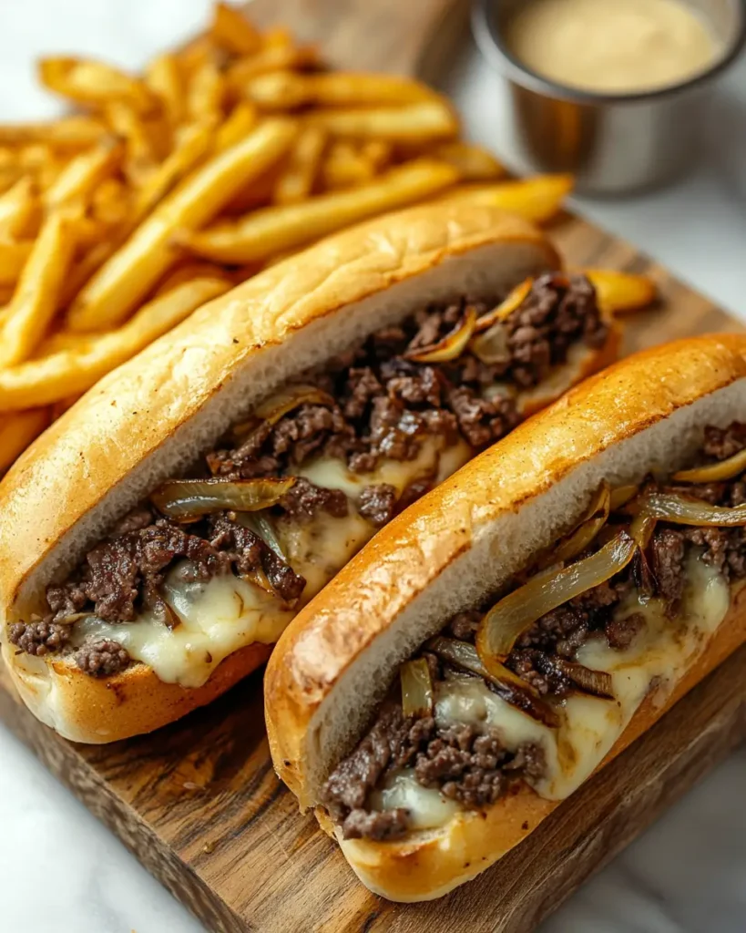 Ground Beef Philly Cheesesteaks recipe 2 Ground Beef Philly Cheesesteaks