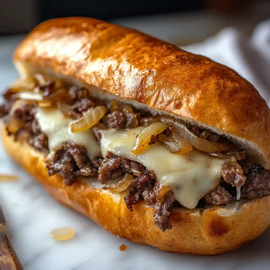 Ground Beef Philly Cheesesteaks Ground Beef Philly Cheesesteaks
