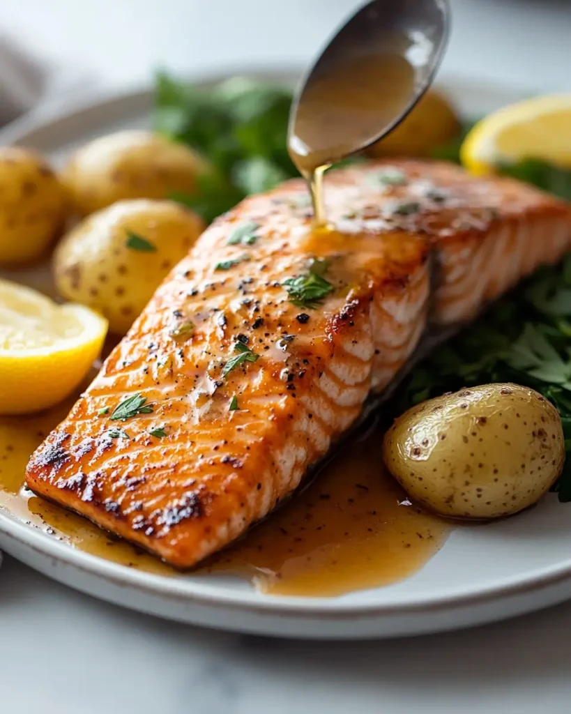 Instant Pot Salmon with Garlic Potatoes and Greens recipe Instant Pot Salmon with Garlic Potatoes and Greens