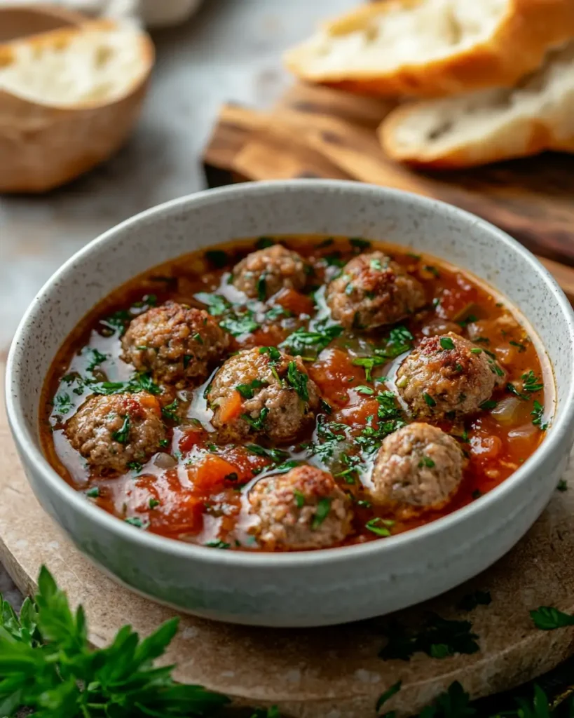 Italian Meatball Soup Italian Meatball Soup Recipe