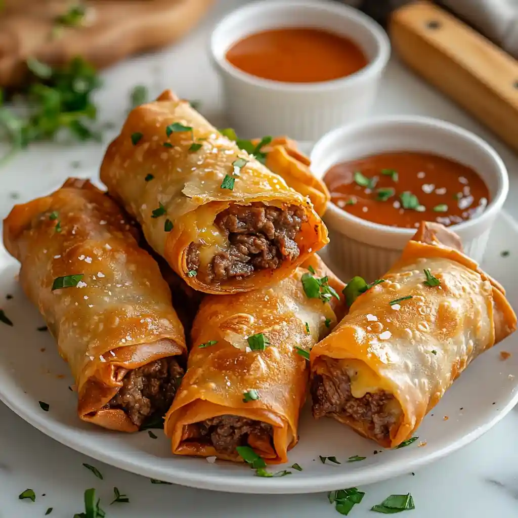 Philly Cheese Steak Egg Rolls Philly Cheese Steak Egg Rolls