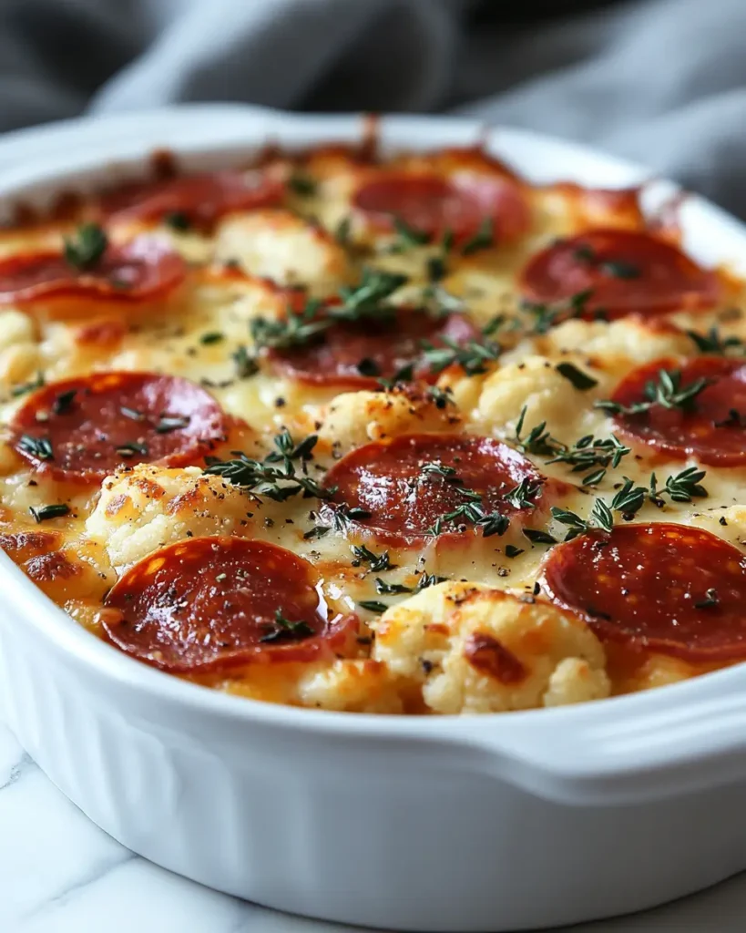 Prep Low Carb Pizza Casserole Low Carb Pizza Casserole