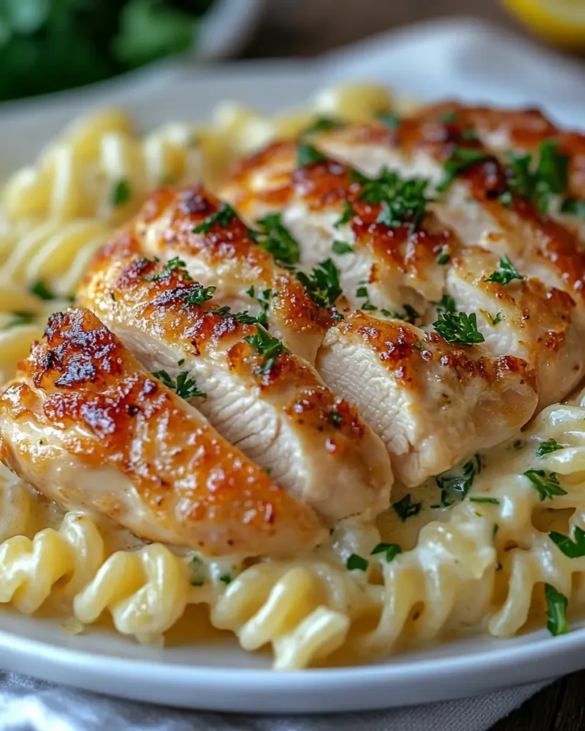 Roast Chicken and Rotini in Parmesan Sauce Lemon and Garlic Roast Chicken and Rotini in Parmesan Sauce