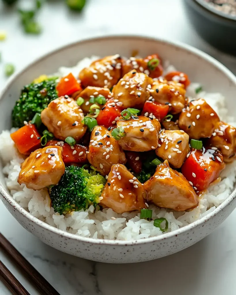 Serving Stir Fry Teriyaki Chicken Stir Fry Teriyaki Chicken