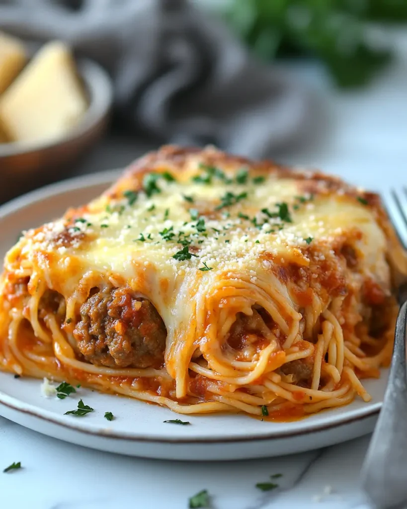 Spaghetti Meatballs Casserole Recipe 2 Spaghetti Meatballs Casserole Recipe