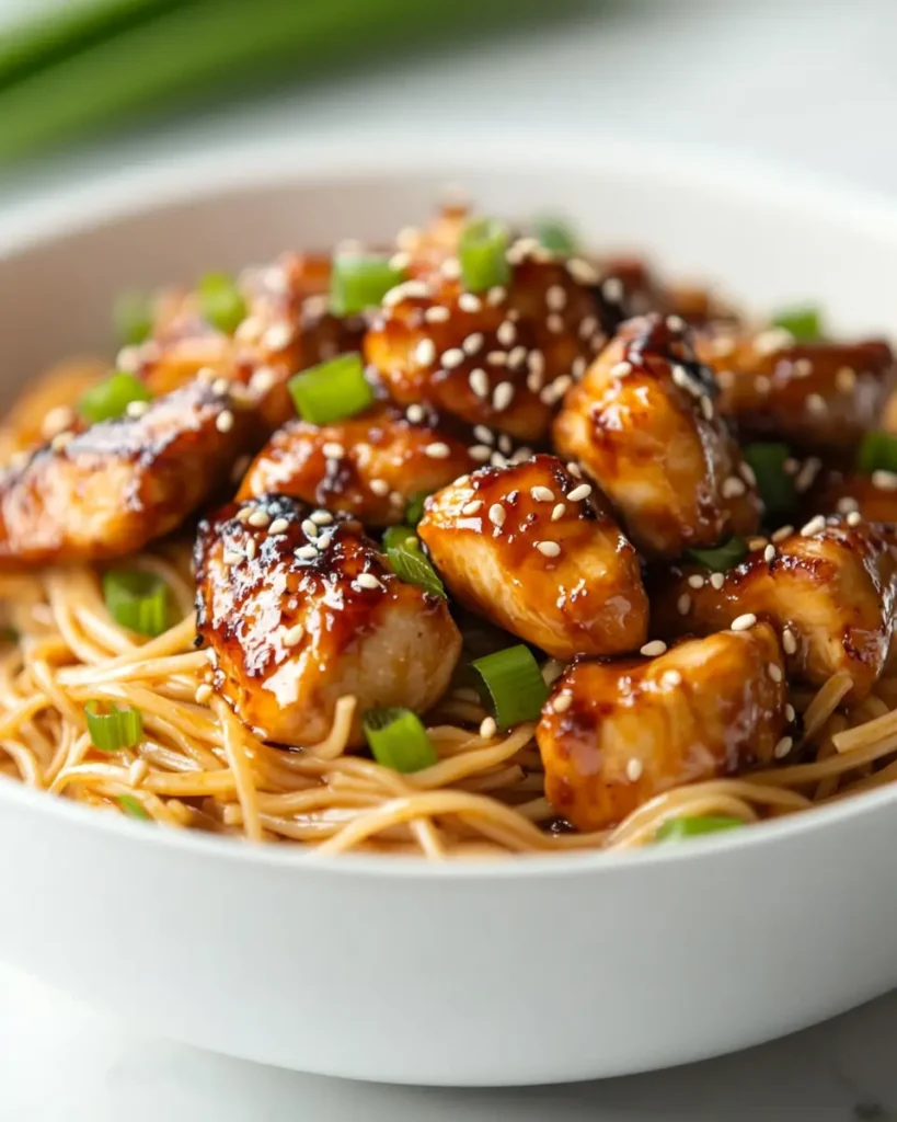 Teriyaki Chicken with Sesame Noodle Teriyaki Chicken with Sesame Noodles