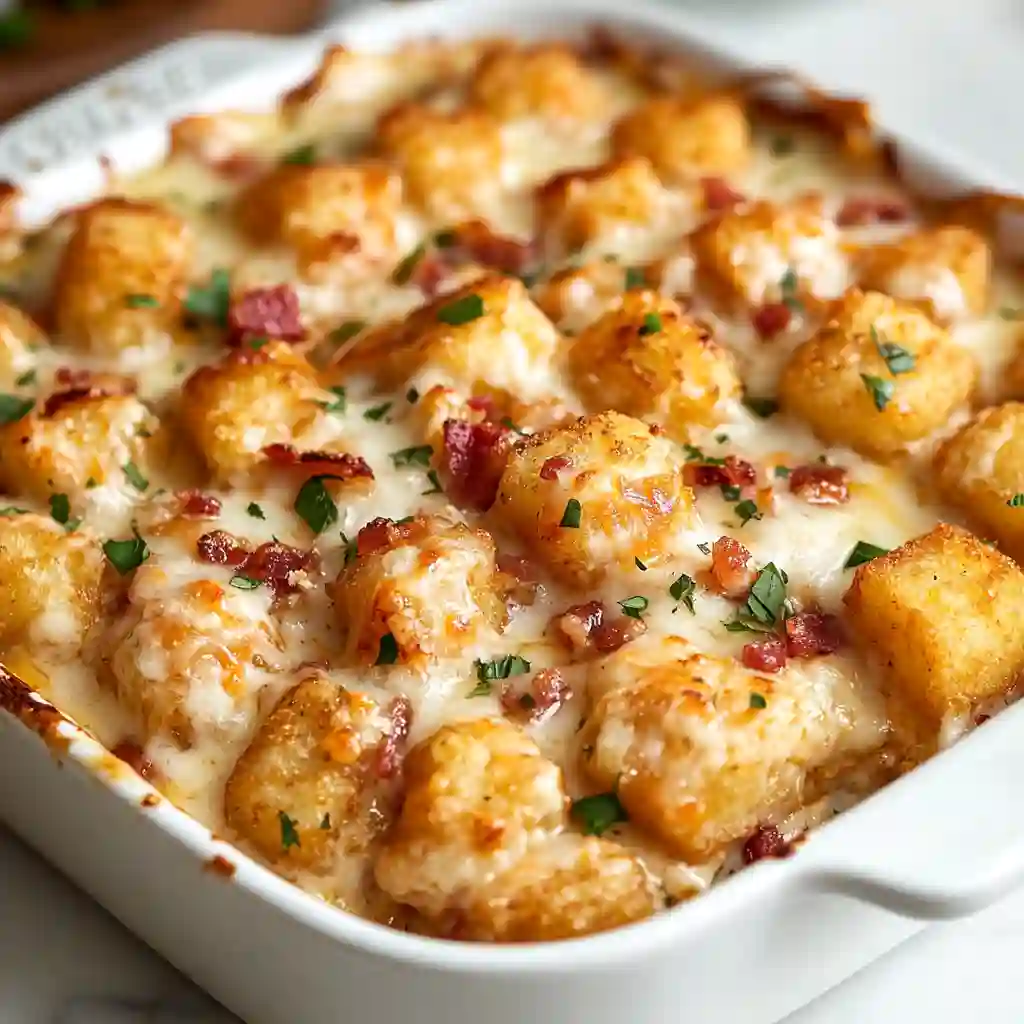 Cheesy Cracked Out Chicken Tater Tot Casserole 2 Cheesy Cracked Out Chicken Tater Tot Casserole