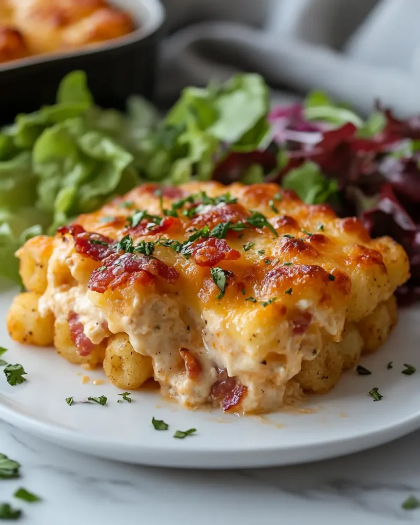 Cheesy Cracked Out Chicken Tater Tot Casserole recipes Cheesy Cracked Out Chicken Tater Tot Casserole