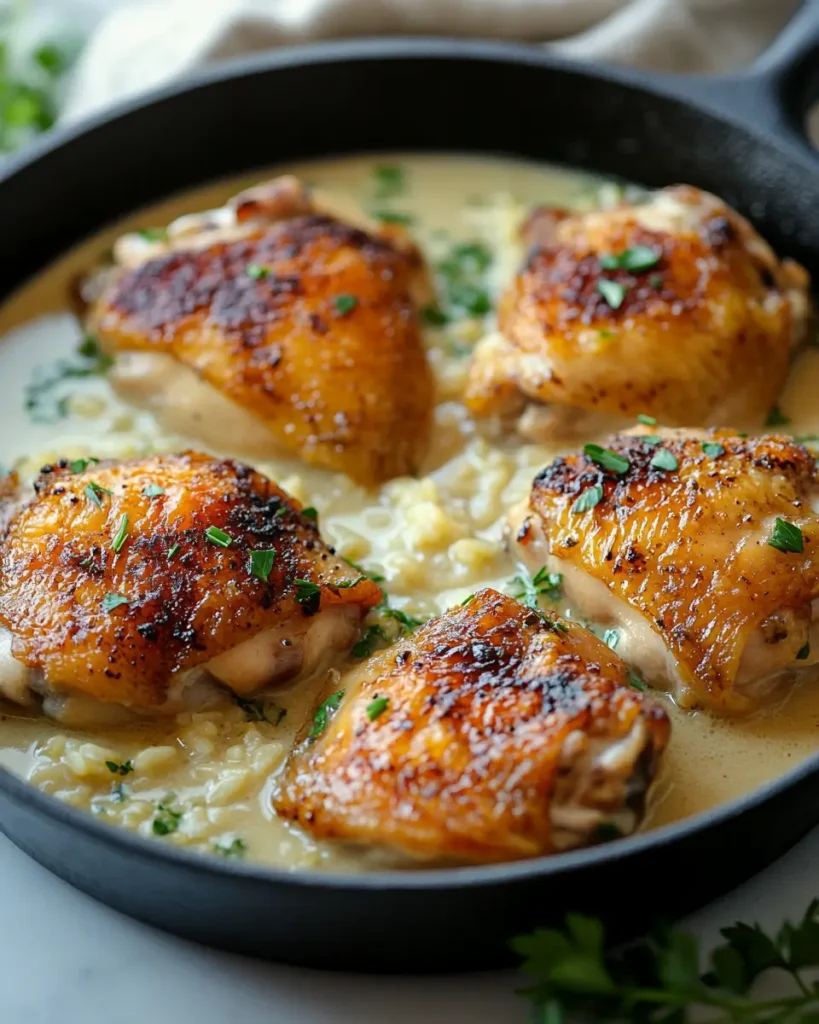 Classic Creamy Smothered Chicken and Rice recipe Classic Creamy Smothered Chicken and Rice