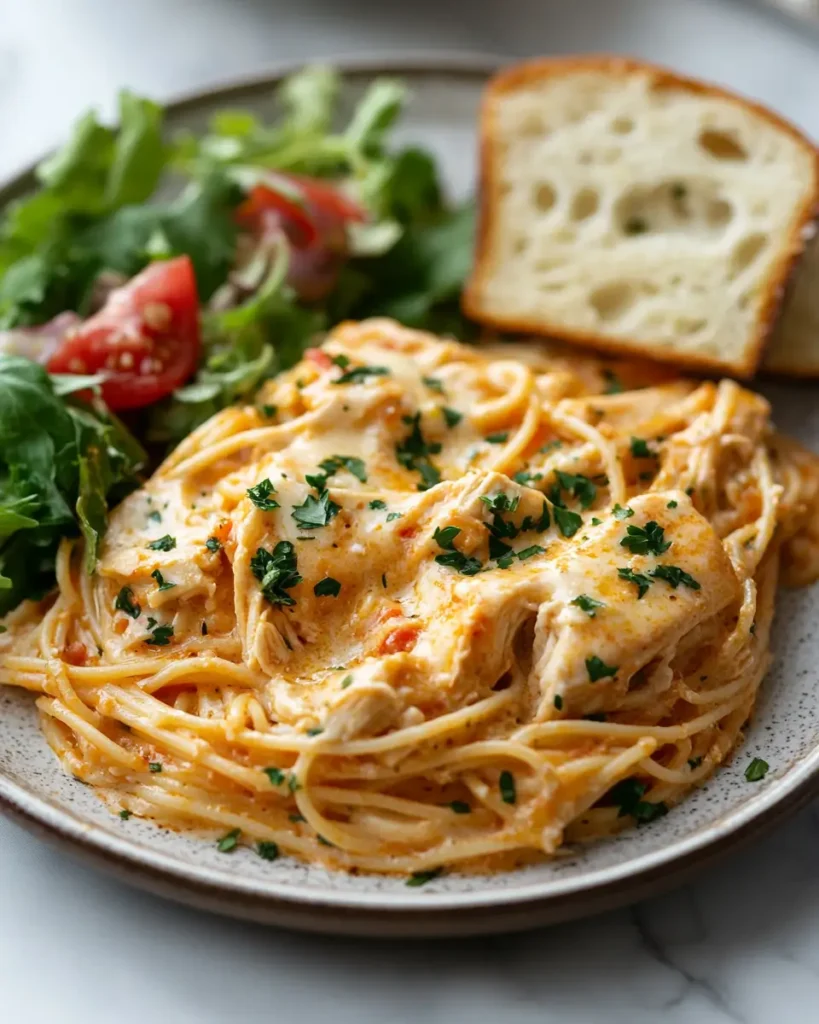 Creamy Italian Southern Chicken Spaghetti Casserole recipe Creamy Italian Southern Chicken Spaghetti Casserole
