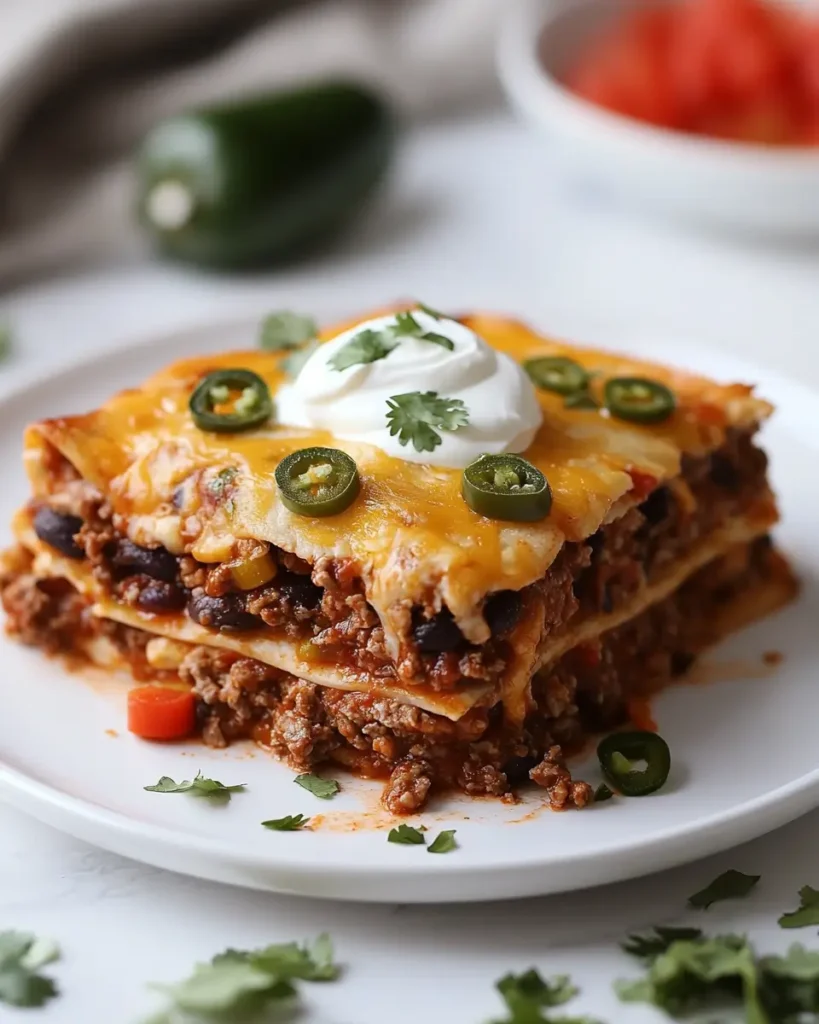 serving Easy Mexican Dinner Casserole Easy Mexican Dinner Casserole