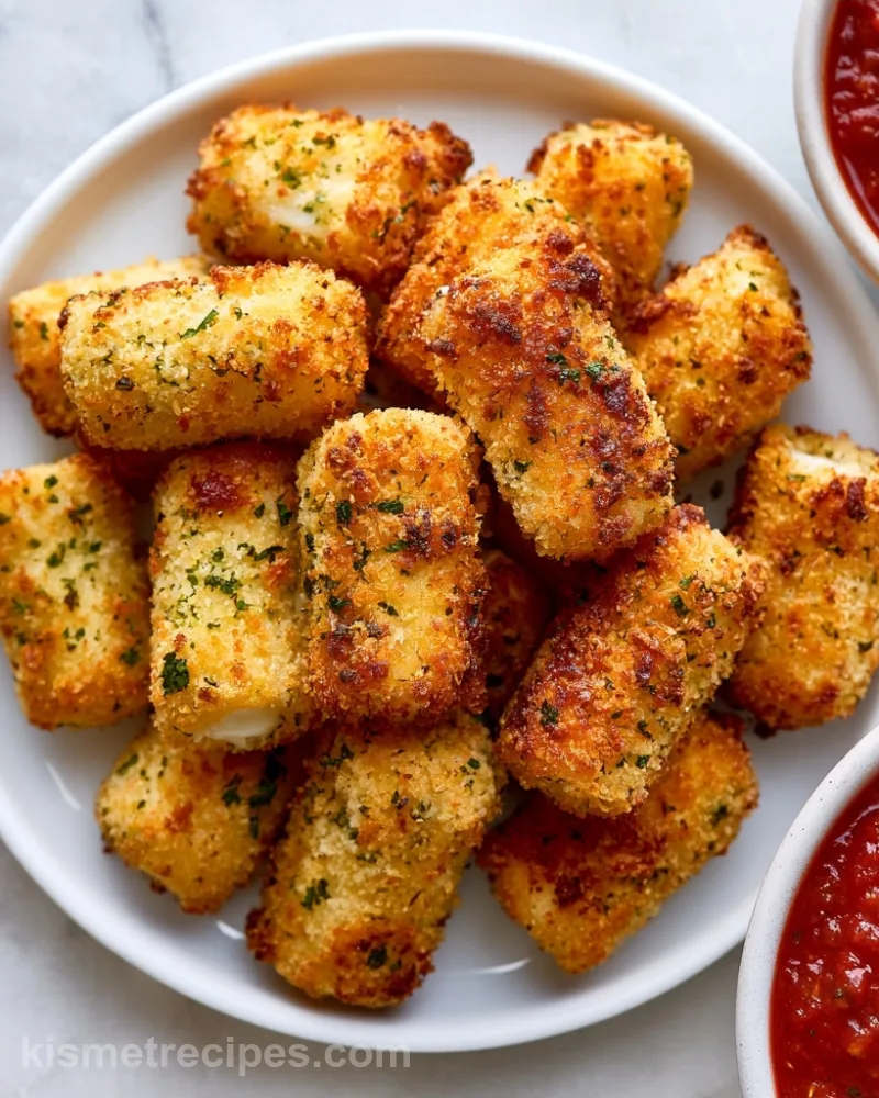 Air Fryer Mozzarella Bites with Marinara