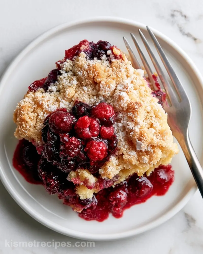 Easy Berry Dump Cobbler with Cake Mix