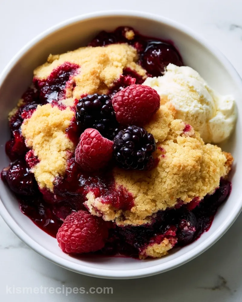 Easy Berry Dump Cobbler with Cake Mix