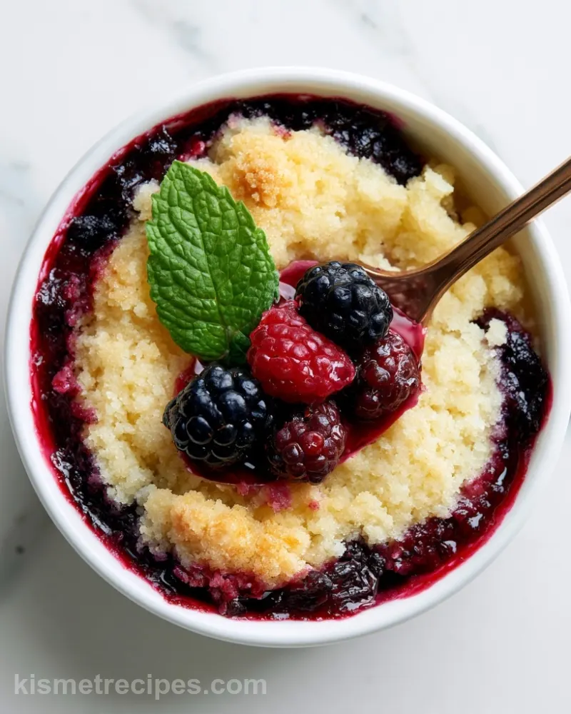 Easy Berry Dump Cobbler with Cake Mix